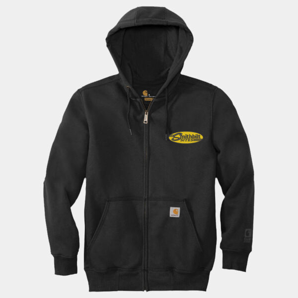Optional Logo - Rain Defender ® Paxton Heavyweight Hooded Zip Front Sweatshirt Thumbnail