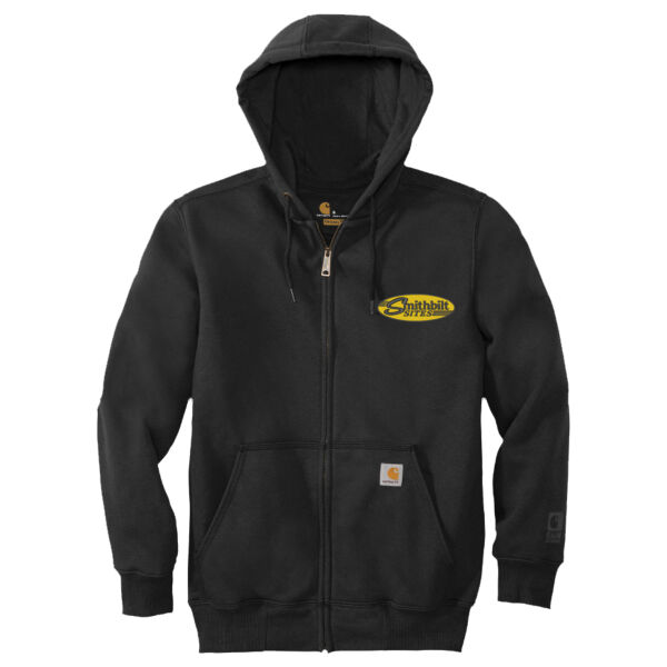 Optional Logo - Rain Defender ® Paxton Heavyweight Hooded Zip Front Sweatshirt Thumbnail