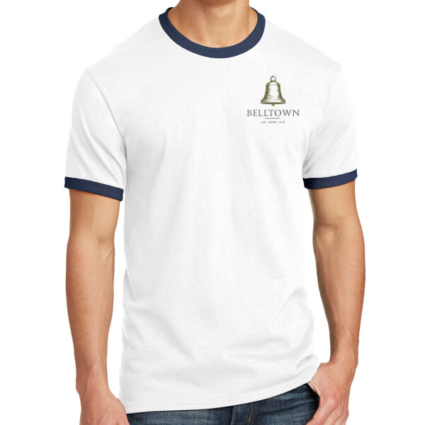 Optional Logo  - Core Cotton Ringer Tee Thumbnail