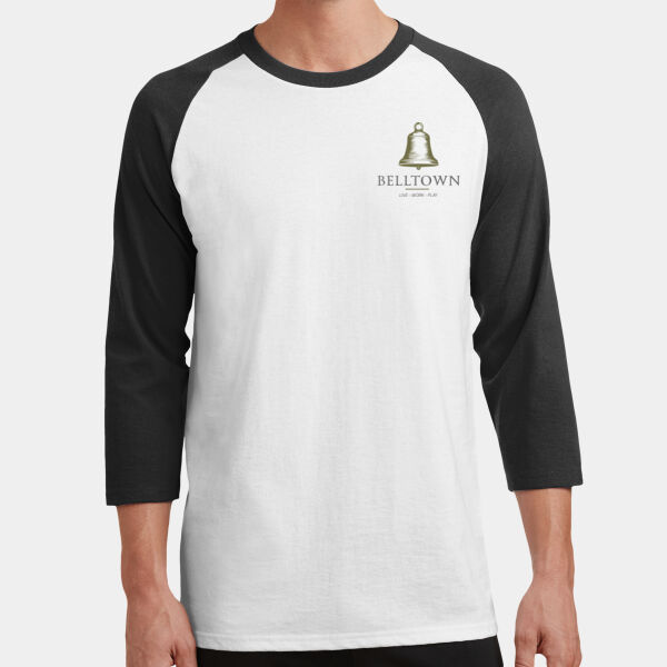 Optional Logo  - Core Blend 3/4 Sleeve Raglan Tee Thumbnail