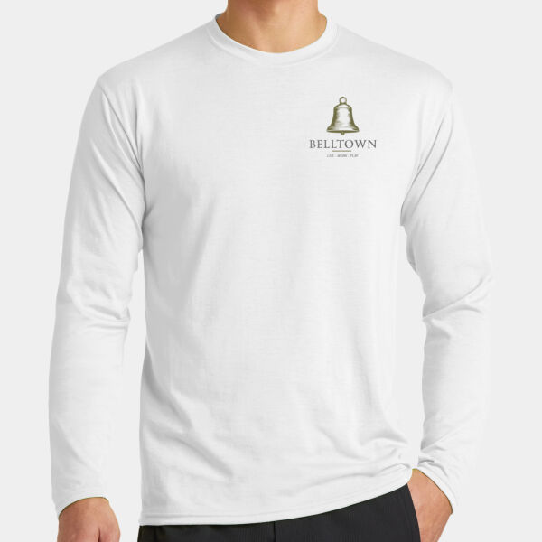 Optional Logo  - Long Sleeve Performance Blend Tee Thumbnail