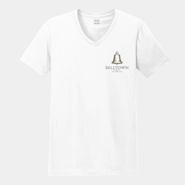 Optional Logo  - Softstyle ® V Neck T Shirt Thumbnail