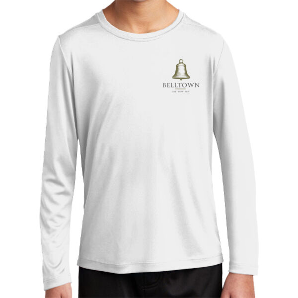 Optional Logo  - Youth Posi UV ® Pro Long Sleeve Tee Thumbnail