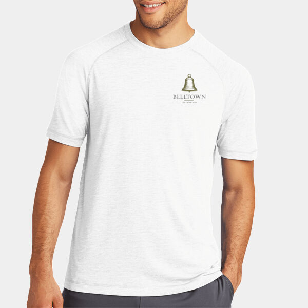 Optional Logo  - PosiCharge ® Tri Blend Wicking Raglan Tee Thumbnail