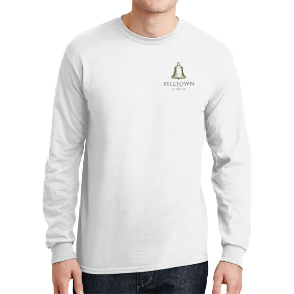Optional Logo  - DryBlend ® 50 Cotton/50 Poly Long Sleeve T Shirt Thumbnail