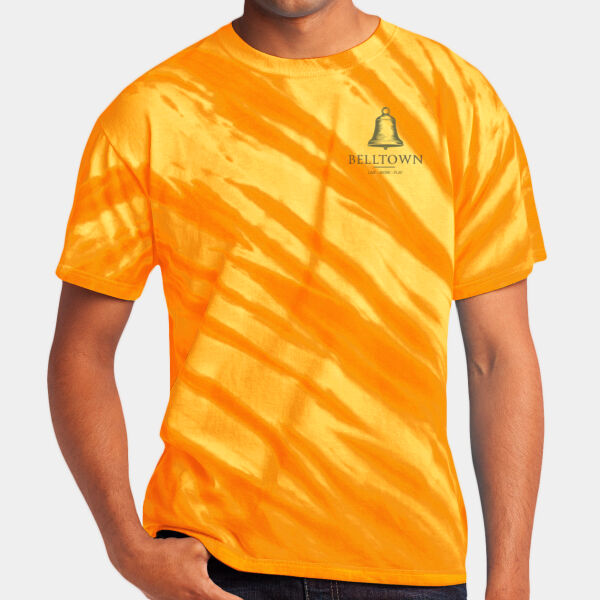 Optional Logo  - Tiger Stripe Tie Dye Tee Thumbnail