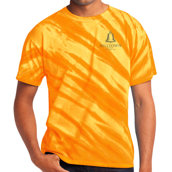 Optional Logo  - Tiger Stripe Tie Dye Tee Thumbnail
