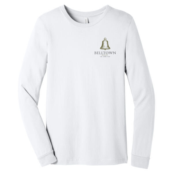 Optional Logo  - Unisex Jersey Long Sleeve Tee Thumbnail