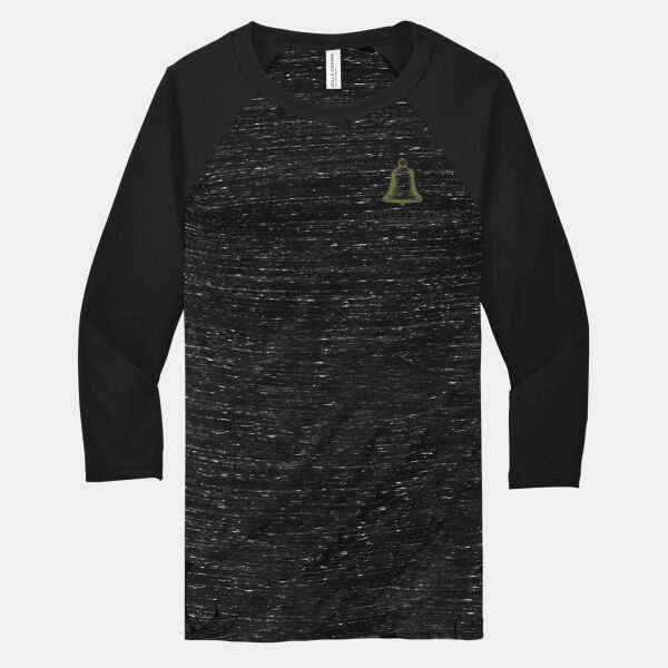 Optional Logo  - Unisex 3/4 Sleeve Baseball Tee Thumbnail