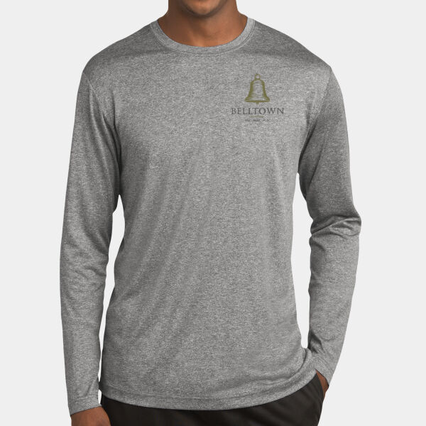 Optional Logo  - Long Sleeve Heather Contender ™ Tee Thumbnail