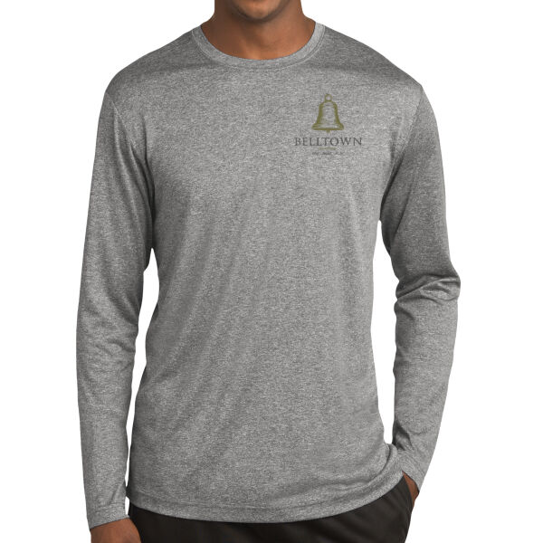 Optional Logo  - Long Sleeve Heather Contender ™ Tee Thumbnail