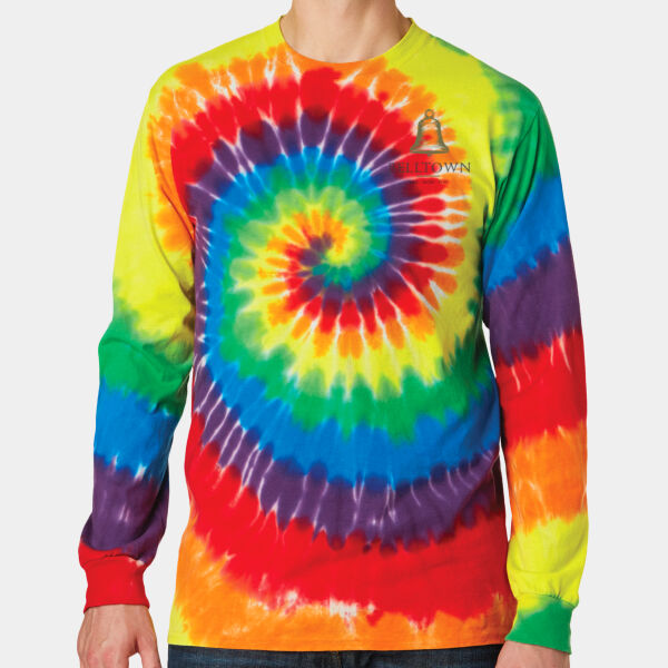 Optional Logo  - Tie Dye Long Sleeve Tee Thumbnail