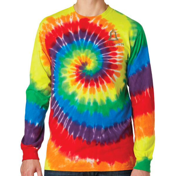 Optional Logo  - Tie Dye Long Sleeve Tee Thumbnail