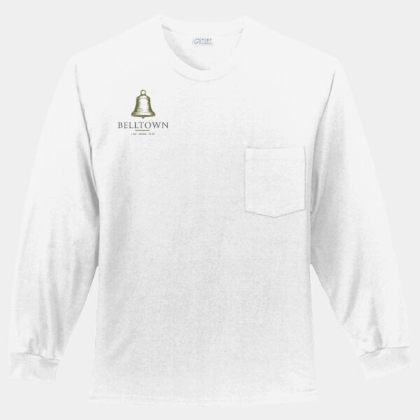 Optional Logo  - Long Sleeve Essential Pocket Tee Thumbnail
