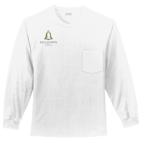 Optional Logo  - Long Sleeve Essential Pocket Tee Thumbnail