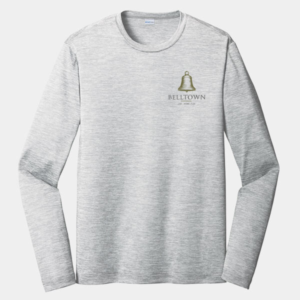 Optional Logo  - PosiCharge ® Long Sleeve Electric Heather Tee Thumbnail
