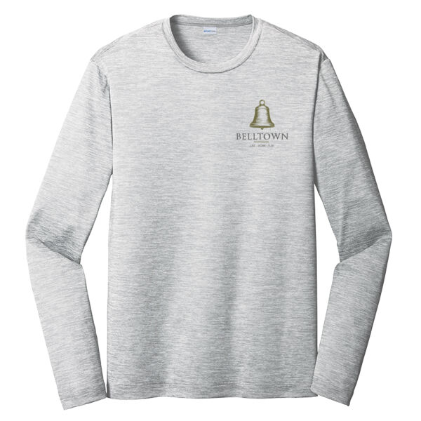 Optional Logo  - PosiCharge ® Long Sleeve Electric Heather Tee Thumbnail