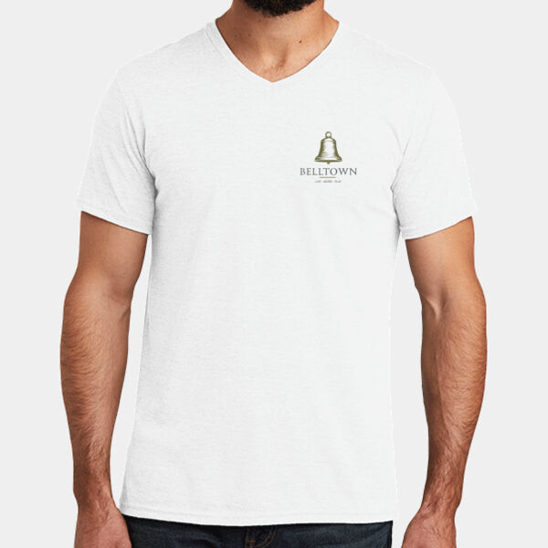 Optional Logo  - Unisex Tri Blend V Neck Tee Thumbnail