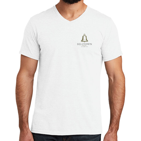 Optional Logo  - Unisex Tri Blend V Neck Tee Thumbnail