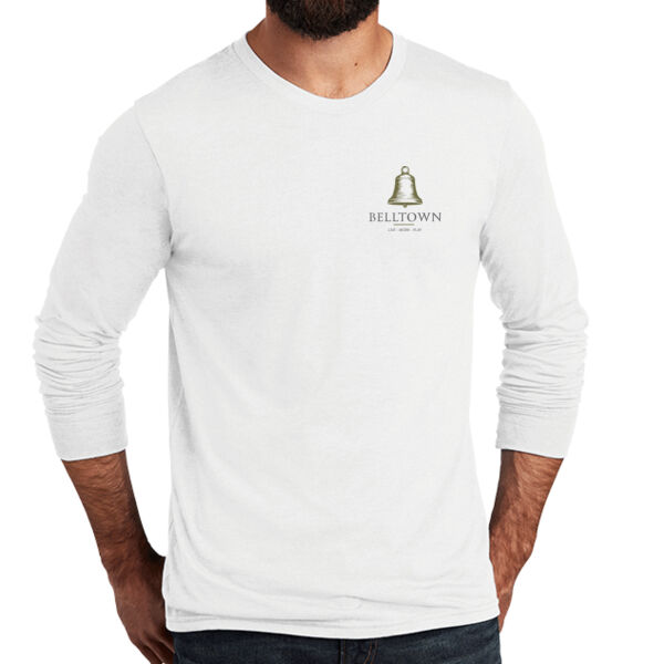 Optional Logo  - Unisex Tri Blend Long Sleeve Tee Thumbnail