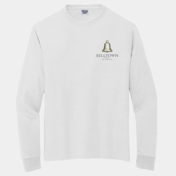 Optional Logo  - Dri Power ® 100% Polyester Long Sleeve T Shirt Thumbnail
