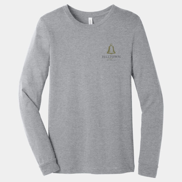 Optional Logo  - Unisex Heather CVC Long Sleeve Tee Thumbnail