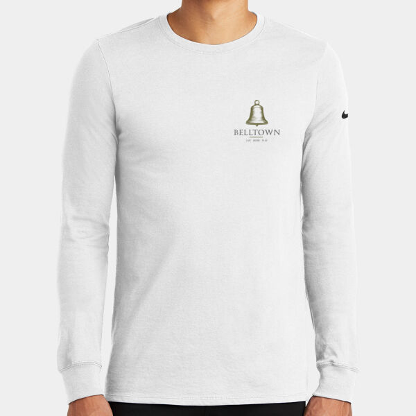 Optional Logo  - Dri FIT Cotton/Poly Long Sleeve Tee (stock alert) Thumbnail