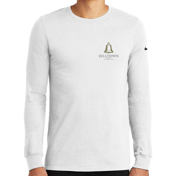 Optional Logo  - Dri FIT Cotton/Poly Long Sleeve Tee (stock alert) Thumbnail