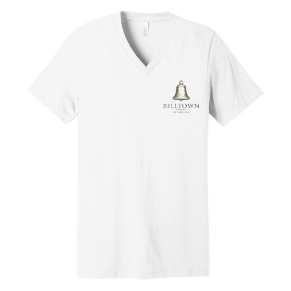 Optional Logo  - Unisex Jersey Short Sleeve V Neck Tee Thumbnail