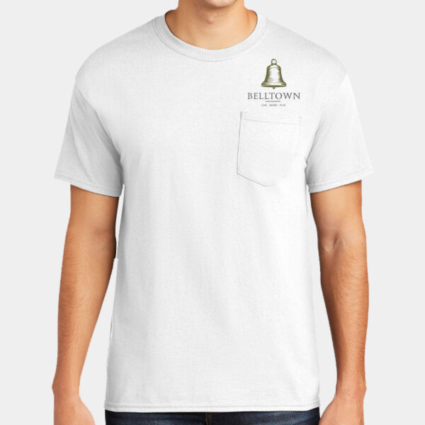 Optional Logo  - Heavy Cotton ™ 100% Cotton Pocket T Shirt Thumbnail