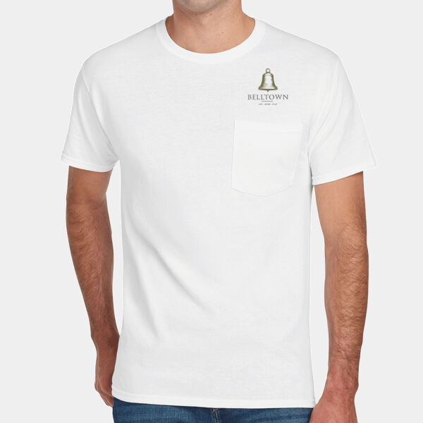 Optional Logo  - Dri Power ® 50/50 Cotton/Poly Pocket T Shirt Thumbnail