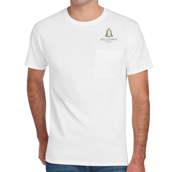 Optional Logo  - Dri Power ® 50/50 Cotton/Poly Pocket T Shirt Thumbnail