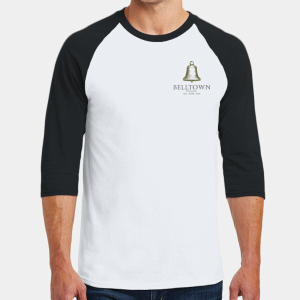 Optional Logo  - Heavy Cotton ™ 3/4 Sleeve Raglan T Shirt Thumbnail