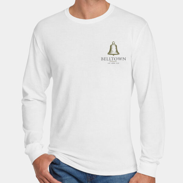 Optional Logo  - Dri Power ® 50/50 Cotton/Poly Long Sleeve T Shirt Thumbnail