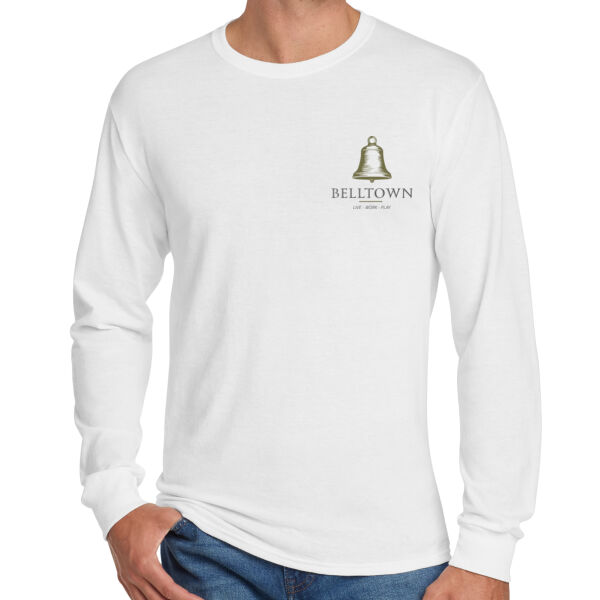 Optional Logo  - Dri Power ® 50/50 Cotton/Poly Long Sleeve T Shirt Thumbnail