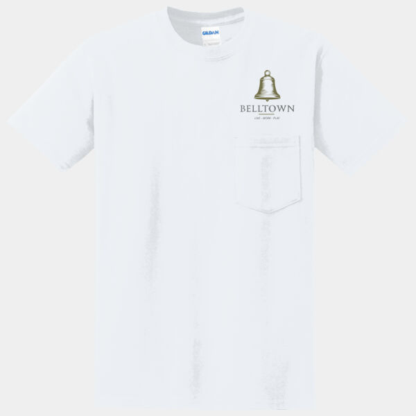 Optional Logo  - DryBlend ® 50 Cotton/50 Poly Pocket T Shirt Thumbnail