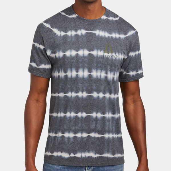 Optional Logo  - Allover Stripe Tie Dye Tee Thumbnail