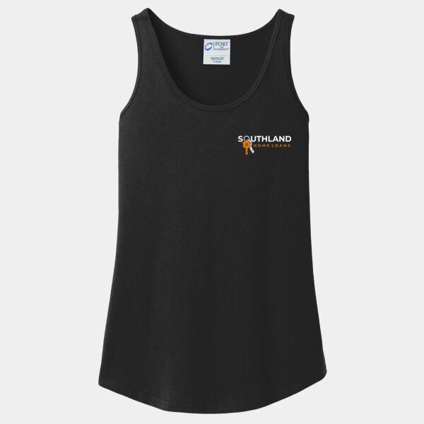 Optional Logo - Ladies Core Cotton Tank Top Thumbnail