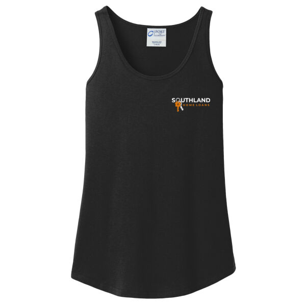 Optional Logo - Ladies Core Cotton Tank Top Thumbnail