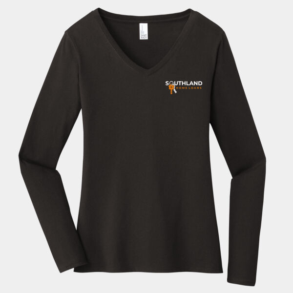 Optional Logo - Women's Very Important Tee ® Long Sleeve V Neck Thumbnail