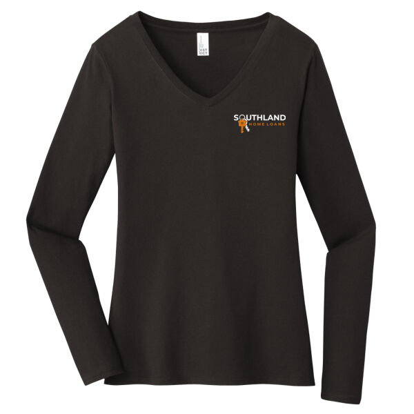 Optional Logo - Women's Very Important Tee ® Long Sleeve V Neck Thumbnail