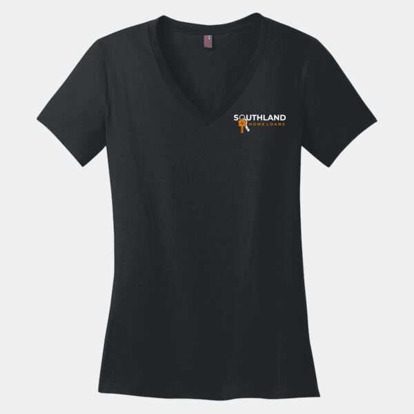 Optional Logo - Women's Perfect Weight ® V Neck Tee Thumbnail