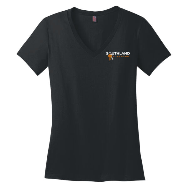 Optional Logo - Women's Perfect Weight ® V Neck Tee Thumbnail