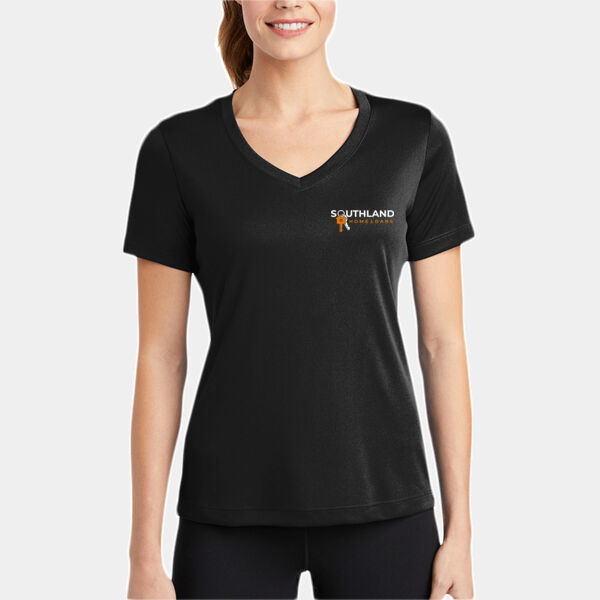 Optional Logo - Ladies PosiCharge ® Competitor™ V Neck Tee Thumbnail