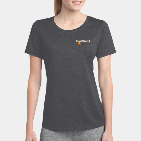 Optional Logo - Ladies Heather Contender ™ Scoop Neck Tee Thumbnail