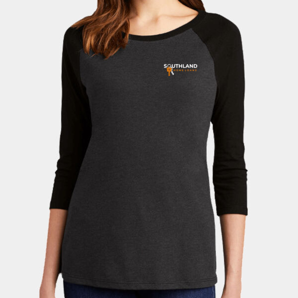 Optional Logo - Women's Perfect Tri ® 3/4 Sleeve Raglan Thumbnail
