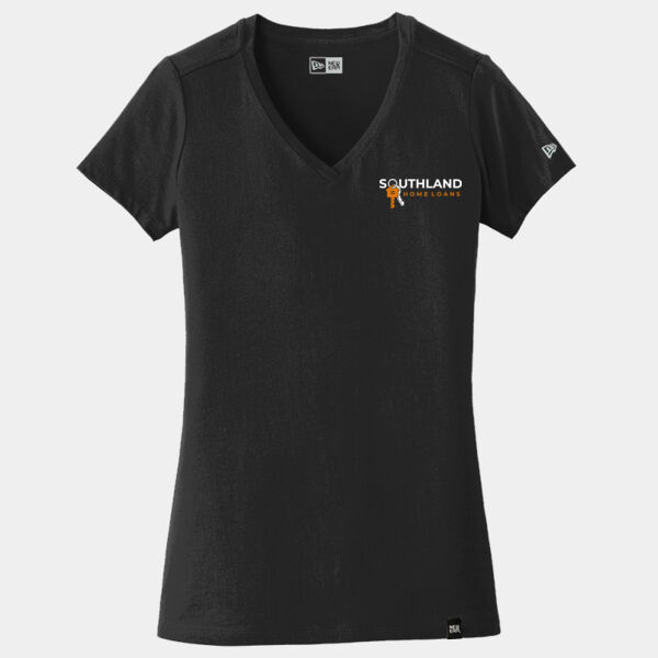 Optional Logo - Ladies Heritage Blend V Neck Tee Thumbnail
