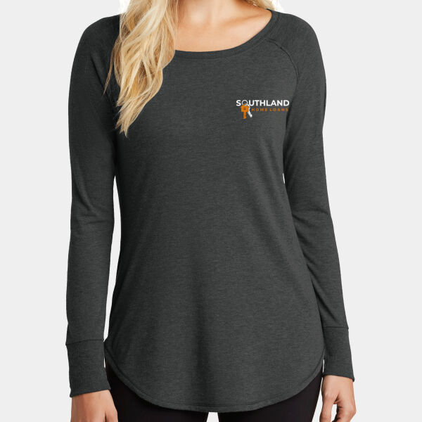 Optional Logo - Women's Perfect Tri ® Long Sleeve Tunic Tee Thumbnail