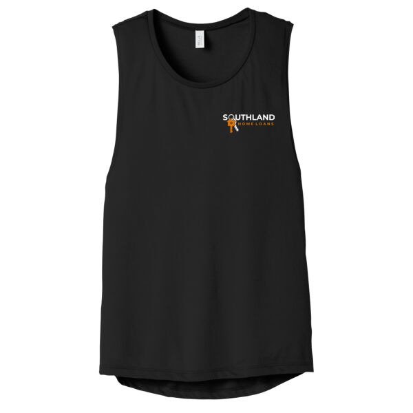 Optional Logo - Women's Flowy Scoop Muscle Tank Thumbnail