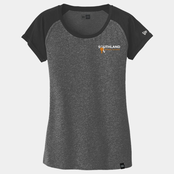 Optional Logo - Ladies Heritage Blend Varsity Tee Thumbnail